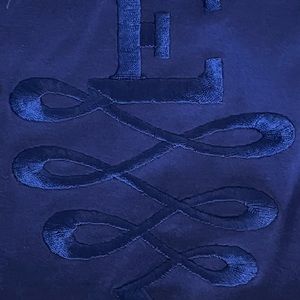 Beautiful blue  Escada T Shirt can be worn dressy or casual embossed